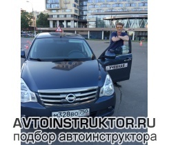 Обучение вождению на автомобиле Nissan Almera